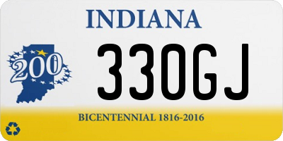 IN license plate 330GJ