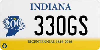 IN license plate 330GS