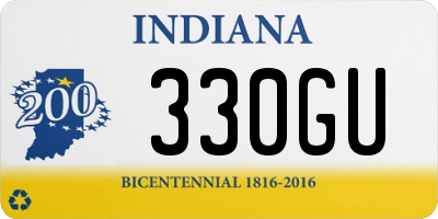 IN license plate 330GU