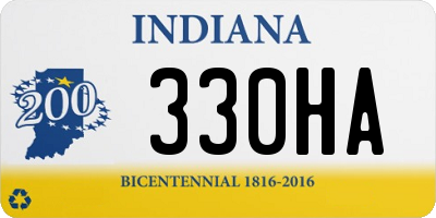 IN license plate 330HA