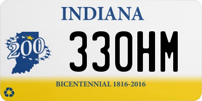 IN license plate 330HM