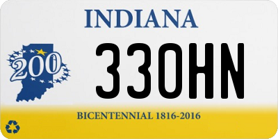 IN license plate 330HN