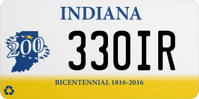 IN license plate 330IR