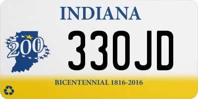 IN license plate 330JD