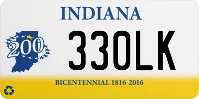 IN license plate 330LK