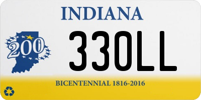 IN license plate 330LL