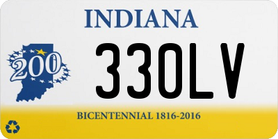 IN license plate 330LV