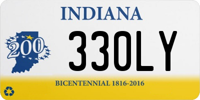 IN license plate 330LY