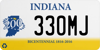 IN license plate 330MJ