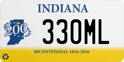 IN license plate 330ML