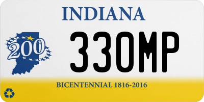 IN license plate 330MP