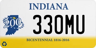 IN license plate 330MU