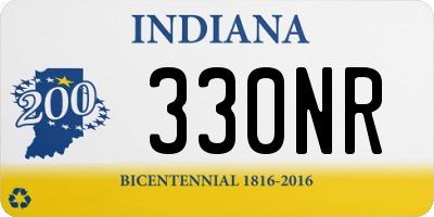 IN license plate 330NR