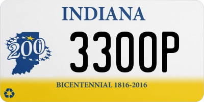 IN license plate 330OP