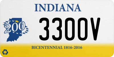 IN license plate 330OV