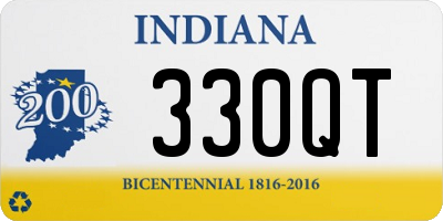 IN license plate 330QT