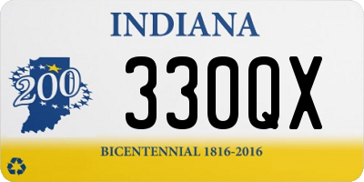 IN license plate 330QX