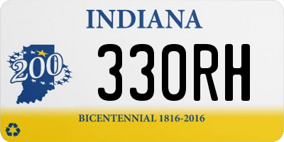 IN license plate 330RH