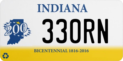 IN license plate 330RN