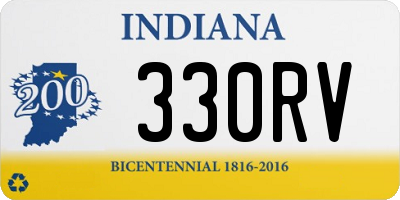 IN license plate 330RV