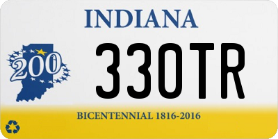 IN license plate 330TR