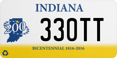 IN license plate 330TT