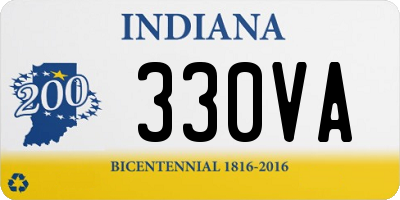 IN license plate 330VA