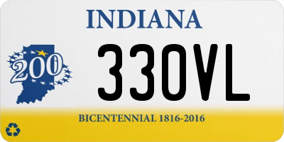 IN license plate 330VL