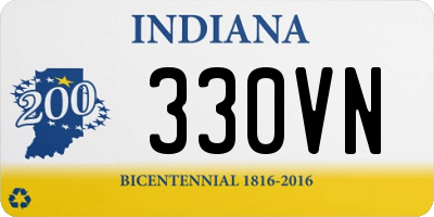 IN license plate 330VN