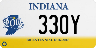 IN license plate 330Y