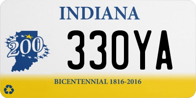 IN license plate 330YA