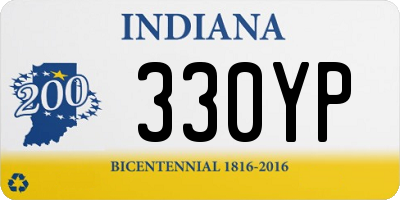 IN license plate 330YP