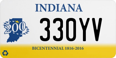 IN license plate 330YV