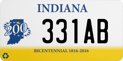 IN license plate 331AB