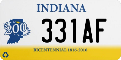 IN license plate 331AF