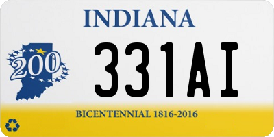 IN license plate 331AI