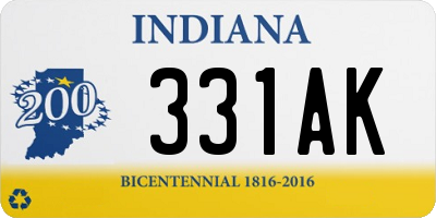 IN license plate 331AK