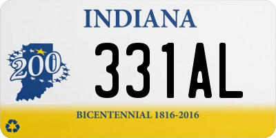 IN license plate 331AL