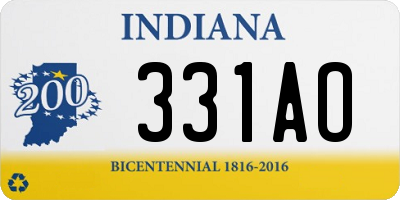 IN license plate 331AO