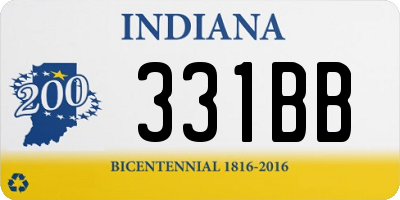 IN license plate 331BB