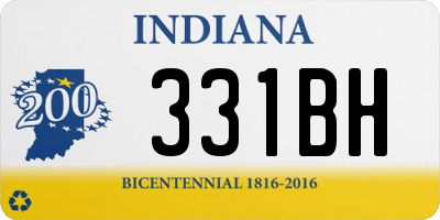 IN license plate 331BH