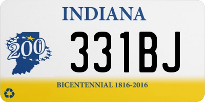 IN license plate 331BJ