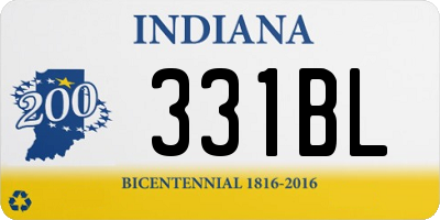 IN license plate 331BL