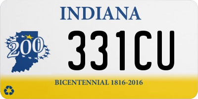 IN license plate 331CU