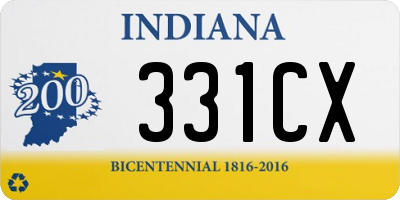 IN license plate 331CX