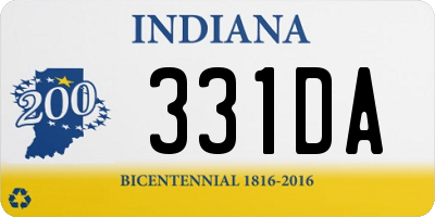 IN license plate 331DA