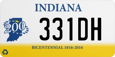 IN license plate 331DH