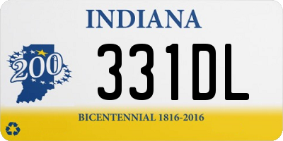 IN license plate 331DL