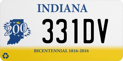 IN license plate 331DV