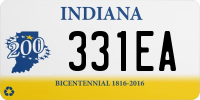 IN license plate 331EA